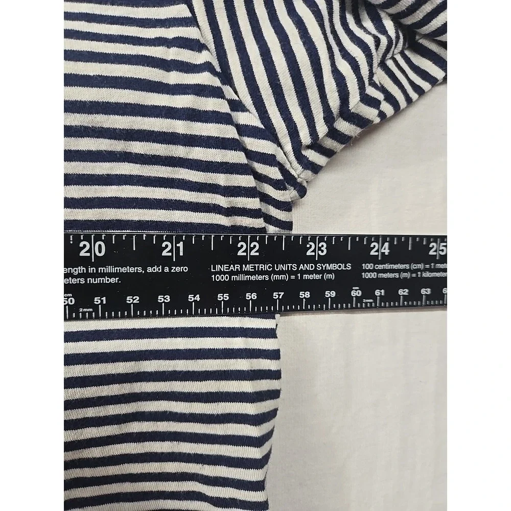 Vintage Polo‎ Ralph Lauren Polo Short Shirt Men's L Navy White 1/4 Zip Striped